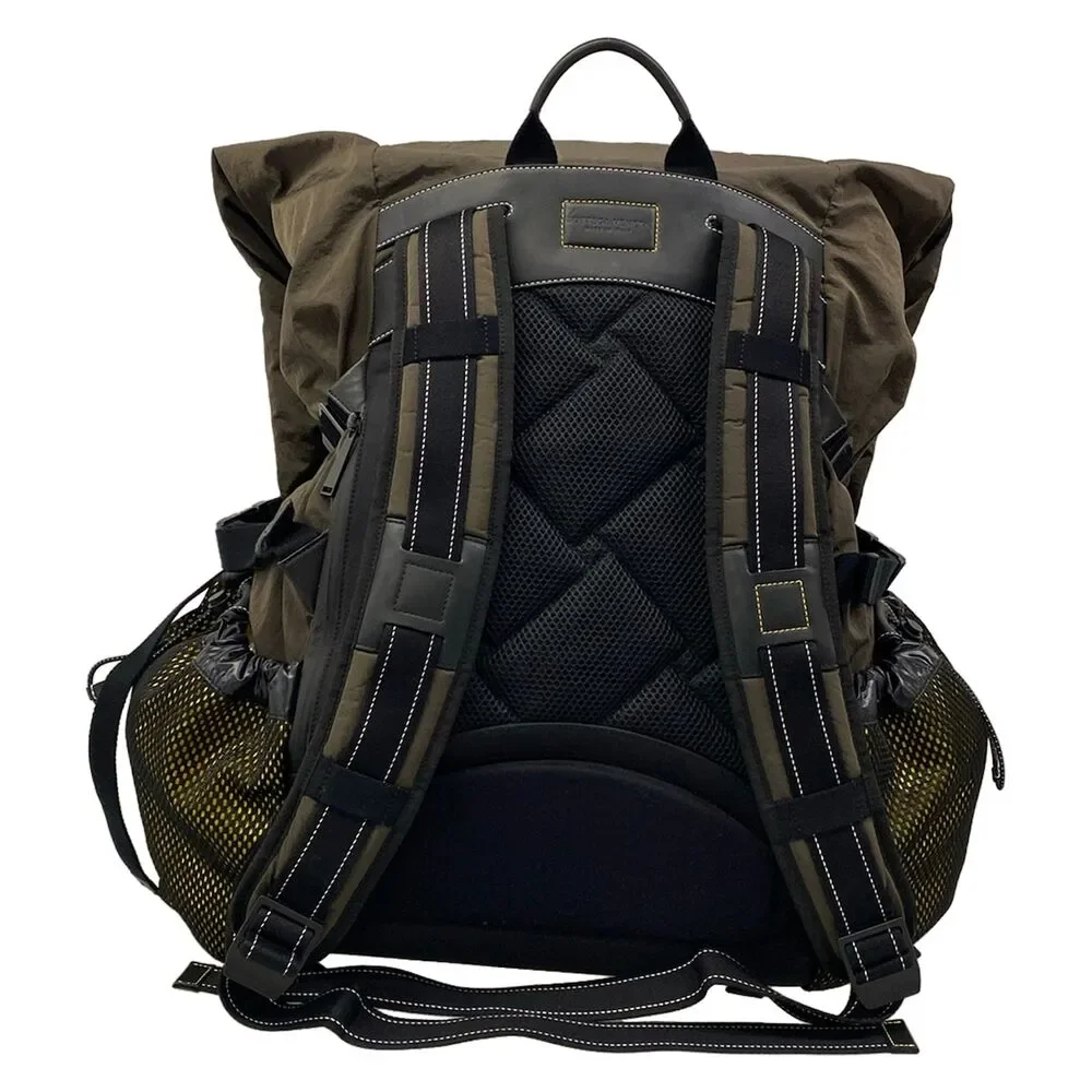 Bottega Veneta Backpack Dark Brown Black Yellow